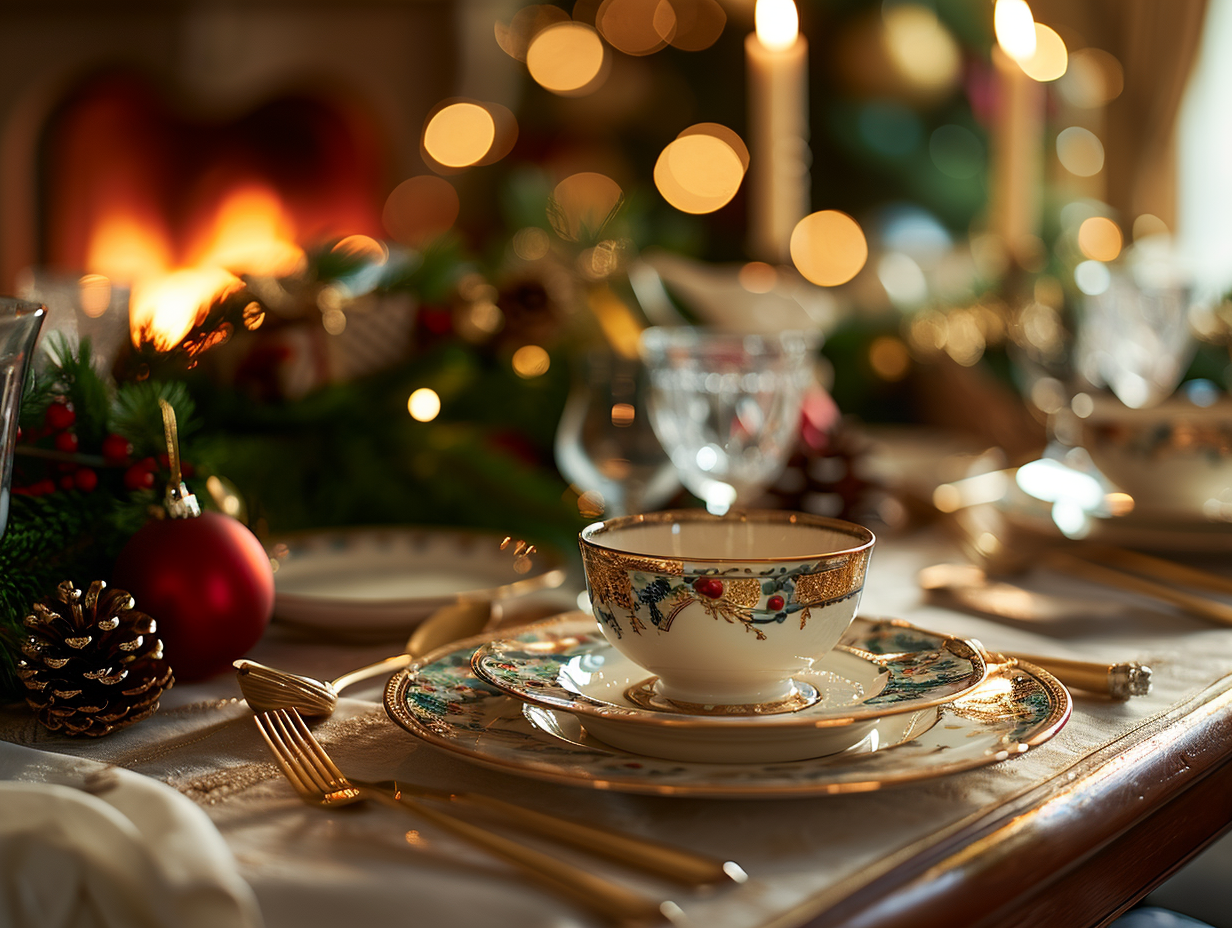 Décoration de table pour les fêtes